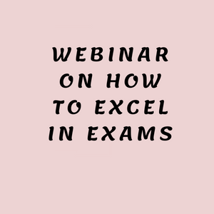 WEBINAR ON HOW TO EXCEL IN EXAMS